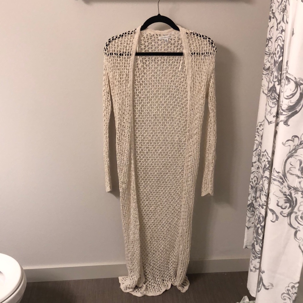 White cardigan